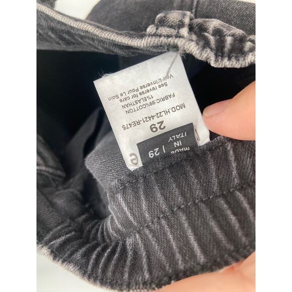 Retrofete Carter Onyx Black High Rise Denim Jogger Pants Size 29 NWT - Picture 6 of 6